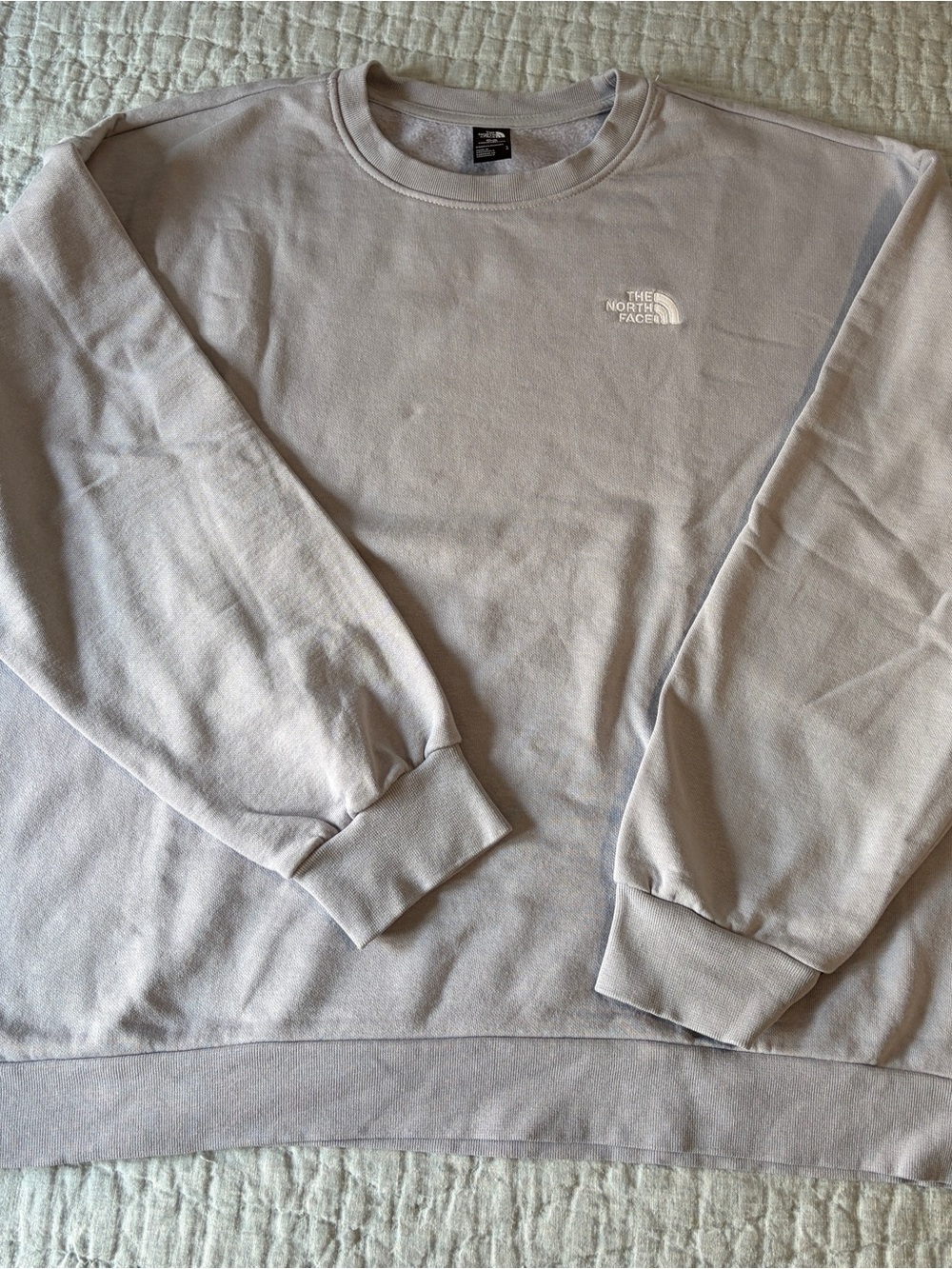 The North Face Men’s Pale Gray Crewneck Sweatshirt